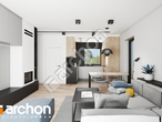 Проект дома ARCHON+ Дом в коручках 3 (Б) дневная зона (визуализация 1 вид 3)