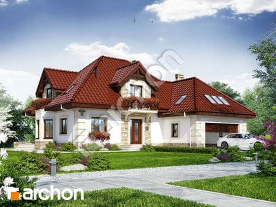 Проект дома ARCHON+ Дом в нагетках 3 