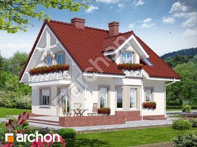 Проект будинку ARCHON+ Будинок в рододендронах 2 (П) Вид 2