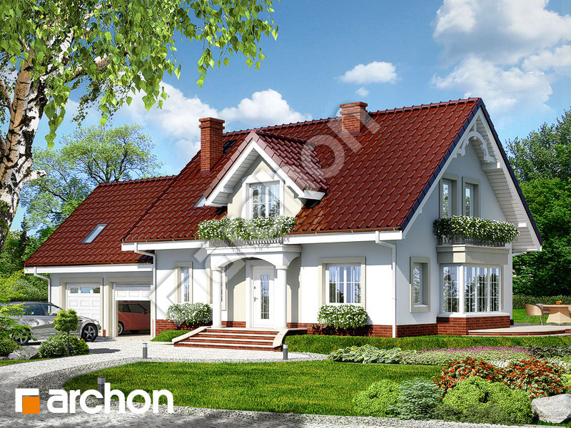 Проект будинку ARCHON+ Будинок в вербенах 2 (Г2) Вид 1