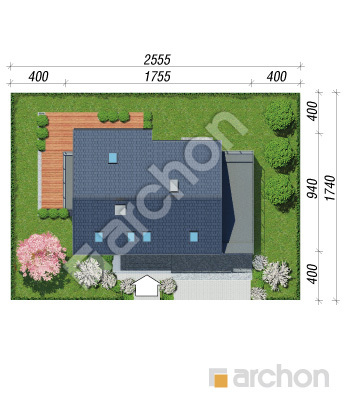 Проект дома ARCHON+ Дом под ацеролей (Г2) Ситуація