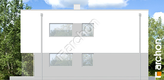 Боковой фасад Дом в фиалках 6 (Р2БЕ) вер.3