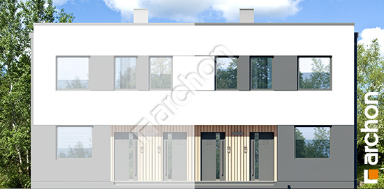 Передний фасад Дом в фиалках 6 (Р2БЕ) вер.3