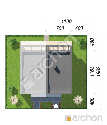 Проект дома ARCHON+ Дом в фиалках 6 (Р2БЕ) вер.3 Ситуація