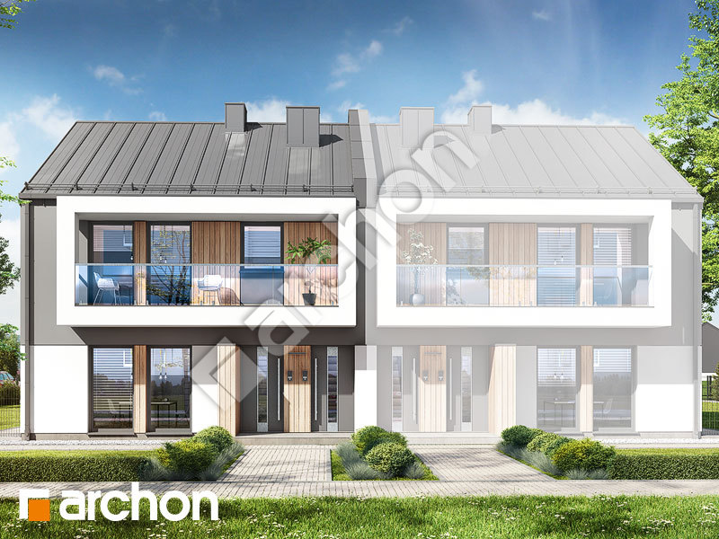 Проект будинку ARCHON+ Будинок при тракті 3 (Р2Б) Вид 1