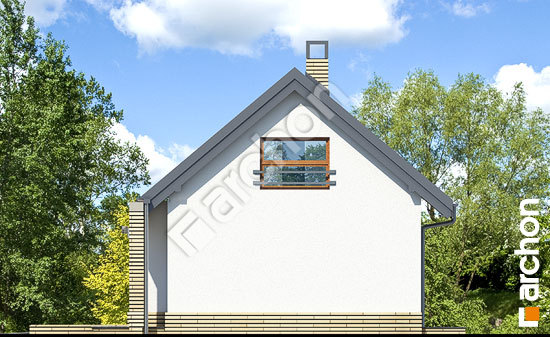 Боковой фасад Г15- Двухместный гараж