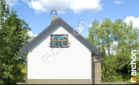 Боковой фасад Г15- Двухместный гараж