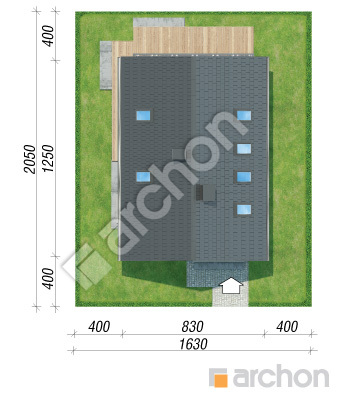 Проект дома ARCHON+ Дом в гамамелисах Ситуація