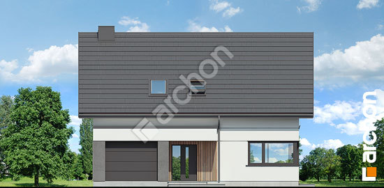 Передний фасад Дом под персиками (ГЕ)