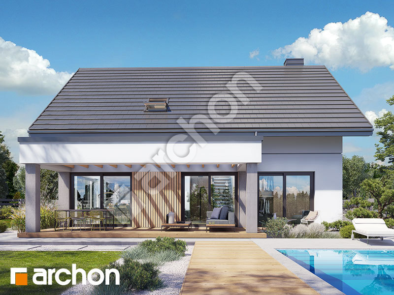 Проект будинку ARCHON+ Будинок під персиками (ГЕ) Вид 1