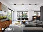 Проект будинку ARCHON+ Будинок під персиками (ГЕ) денна зона (візуалізація 1 від 2)
