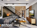 Проект дома ARCHON+ Дом под персиками (ГЕ) дневная зона (визуализация 1 вид 3)