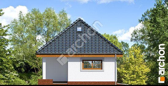 Боковой фасад Г16 - Одноместный гараж