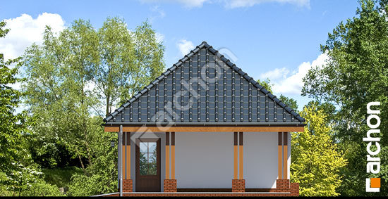 Боковой фасад Г16 - Одноместный гараж