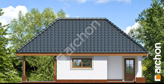 Дворовий фасад Г16 - Одномісний гараж