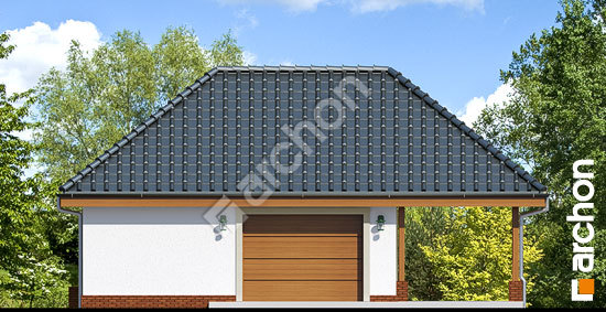 Передній фасад Г16 - Одномісний гараж