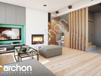 Проект дома ARCHON+ Дом под личи 6 дневная зона (визуализация 1 вид 2)