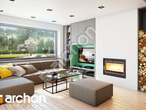 Проект дома ARCHON+ Дом под личи 6 дневная зона (визуализация 1 вид 3)