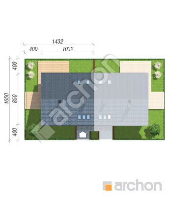 Проект дома ARCHON+ Дом в малиновках 11 (Б) Ситуація