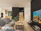 Проект дома ARCHON+ Дом в малиновках 11 (Б) дневная зона (визуализация 1 вид 5)