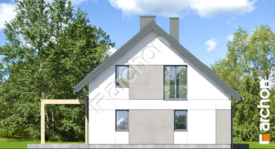 Боковой фасад Дом в яблонках 19