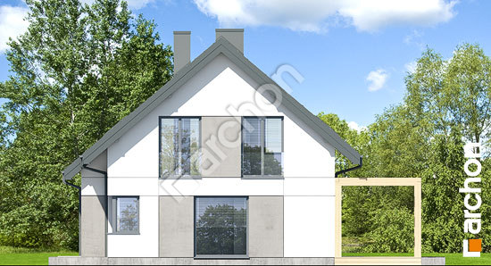 Боковой фасад Дом в яблонках 19