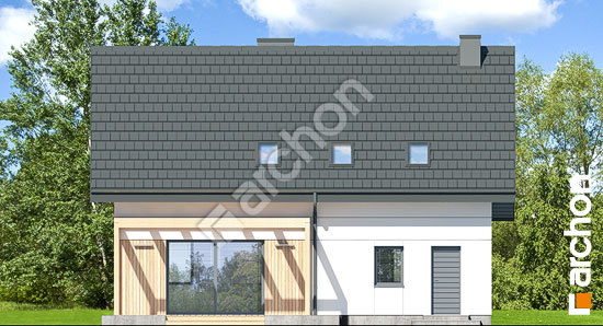 Дворовой фасад Дом в яблонках 19