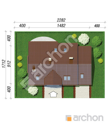 Проєкт будинку ARCHON+ Будинок в люцерні 3 Ситуація