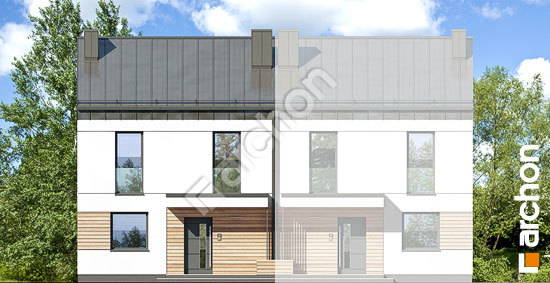 Передній фасад Будинок в аркадіях 4 (Б)