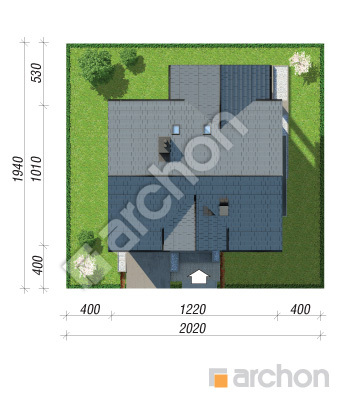 Проєкт будинку ARCHON+ Будинок в аурорах 18 (Г) Ситуація