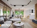 Проект будинку ARCHON+ Будинок в аурорах 18 (Г) денна зона (візуалізація 1 від 3)