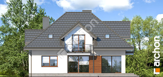 Дворовой фасад Дом в сливах 2