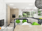 Проект дома ARCHON+ Дом в сливах 2 визуализация кухни 1 вид 1