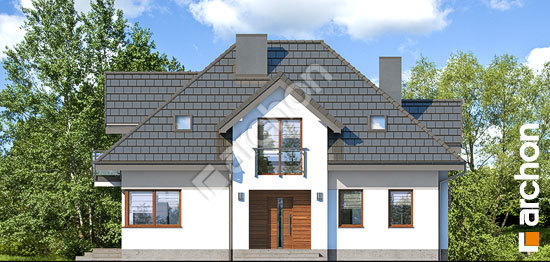 Передний фасад Дом в сливах 2