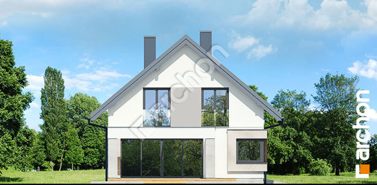 Боковой фасад Дом в изопируме 12