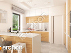 Проект будинку ARCHON+ Будинок в бузку 4 (Г) візуалізація кухні 1 від 1