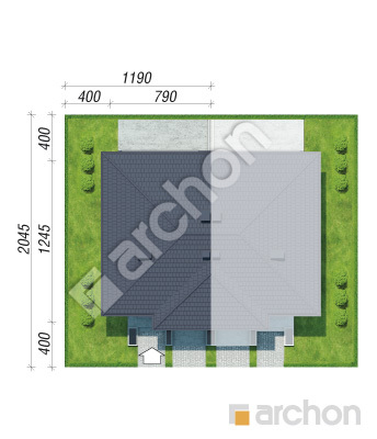 Проект дома ARCHON+ Вилла Юлия (Б) вер.3 Ситуація