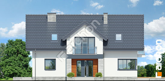 Передній фасад Будинок під софорою