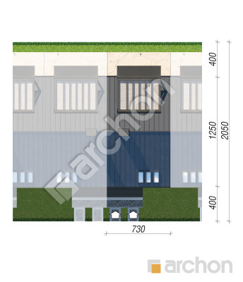 Проект дома ARCHON+ Дом в фиалках 10 (Р2С) Ситуація
