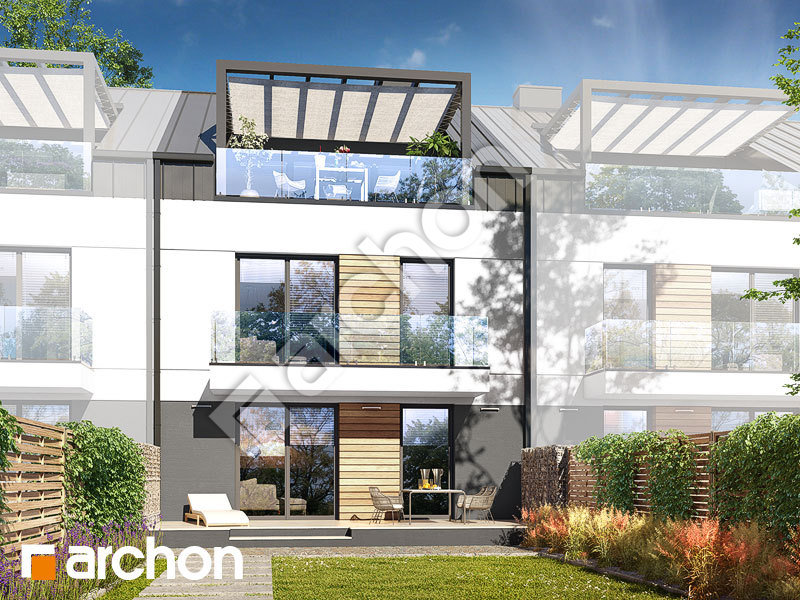 Проект будинку ARCHON+ Будинок в фіалках 10 (Р2С) Вид 1