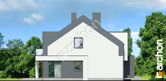 Боковой фасад Дом в клематисах 27 (Р2)