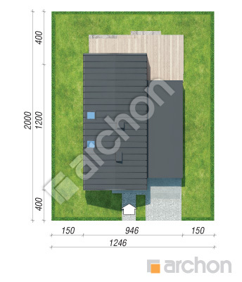 Проєкт будинку ARCHON+ Будинок в мускатах Ситуація