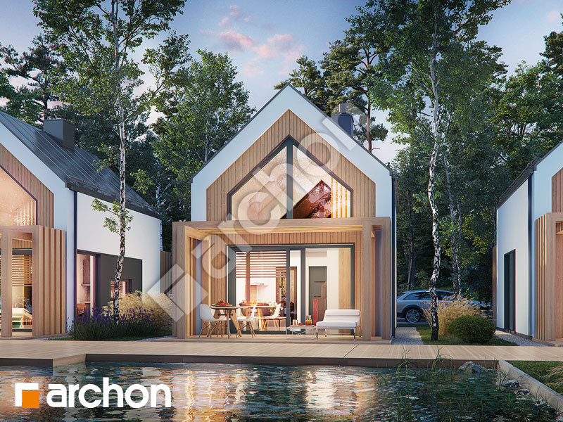 Проект дома ARCHON+ Летний домик у ручья 2 Вид 1