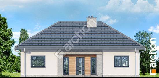 Передний фасад Дом в овсянницах 6