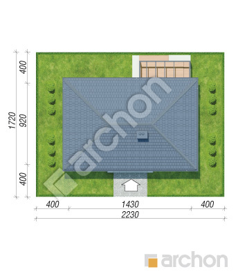 Проект дома ARCHON+ Дом в овсянницах 6 Ситуація