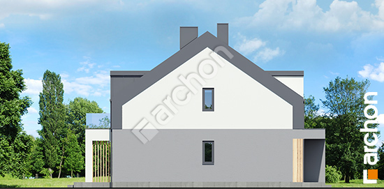 Боковой фасад Дом в фиалках 7 (Р2) вер.2