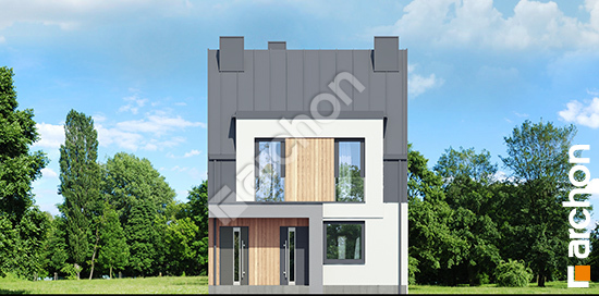 Передний фасад Дом в фиалках 7 (Р2) вер.2