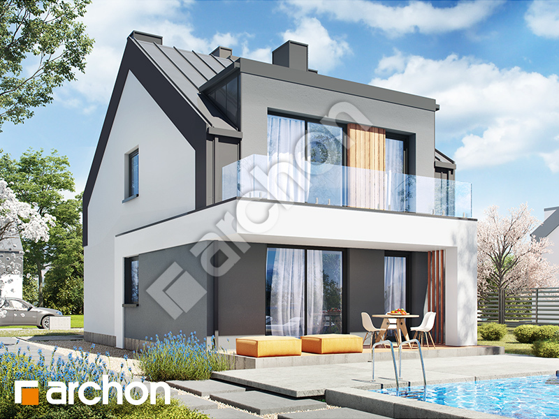 Проект дома ARCHON+ Дом в фиалках 7 (Р2) вер.2 Вид 1