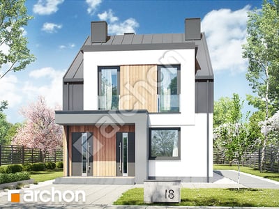 Проєкт будинку ARCHON+ Будинок в фіалках 7 (Р2) ver.2 Вид 2