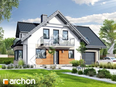 Проект дома ARCHON+ Дом в рододендронах 20 (Н) 